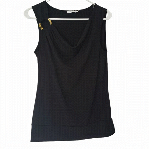 Ricki's Black Scoop neck blouse top medium - Picture 1 of 4